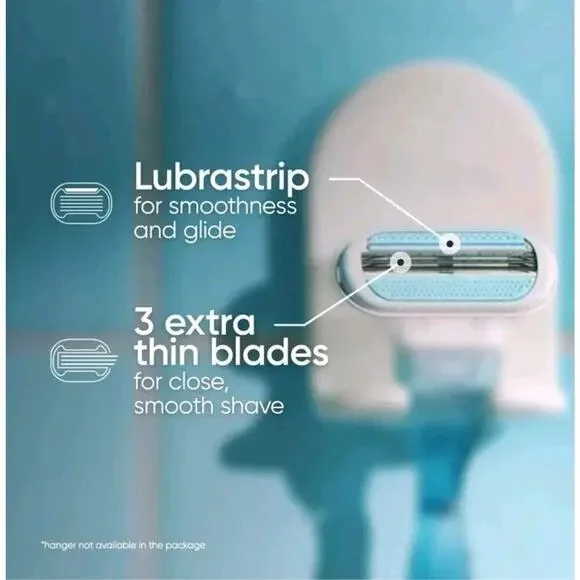 Venus Smooth Women's Razor Blade Refills - 4 Count 2 Pack - 8 Refills Total - Picture 6 of 7